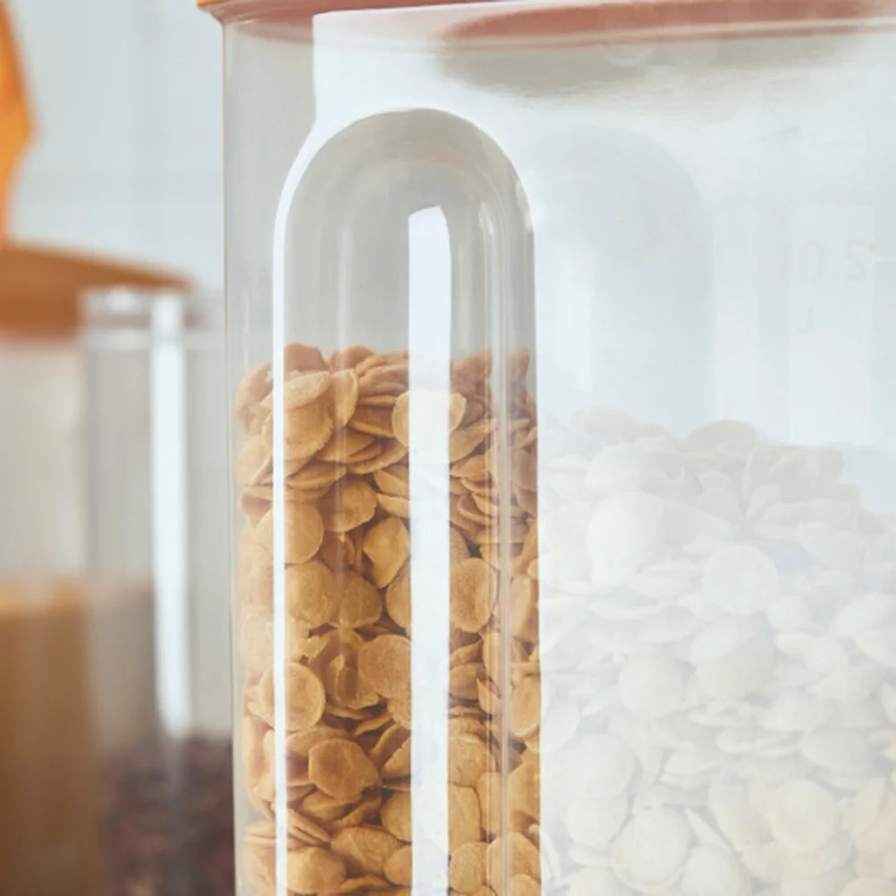 

2.5L Plastic Grain Box Airtight Food Storage Containers for Rice Beans Nuts Snacks Moistureproof Sealed Canisters Eco-Friendly