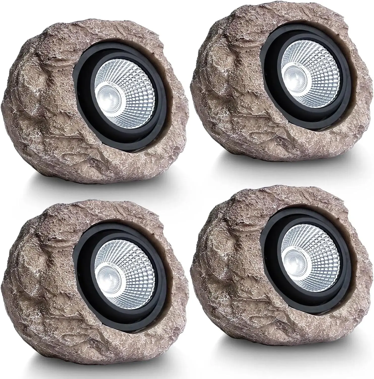

4 Pack Solar Garden Lights Outdoor Super Bright LED Rock Spot Lights for Pathway Lawn Patio