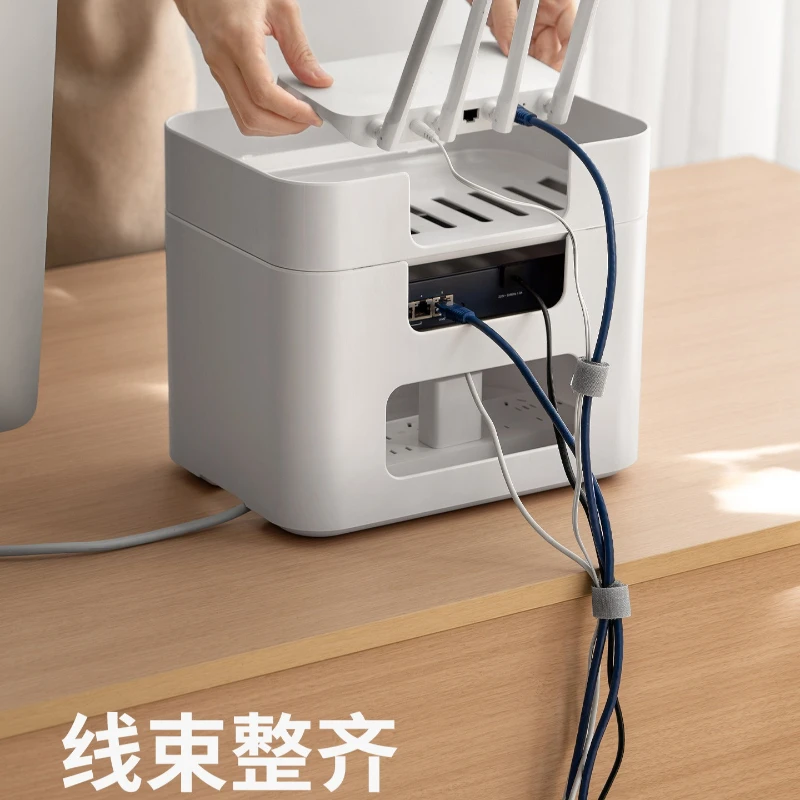 WiFi Router Storage Box TV Set‑Top Box Organizer Wall Holder for Modem Socket Cable Cord Management Wireless Optical Modem Rack