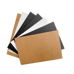 20Pcs/lot Vintage Blank Series Kraft Paper Gift Card Postcard DIY Greeting Cards Brown/White/Black 14*10CM