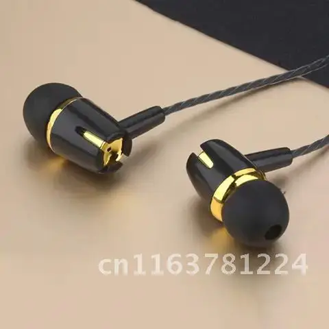 M18 3.5Mm Wired Earphone Electroplating Bass Stereo In-ear Earphone with Mic Handsfree Call Phone Headset for Android Ios