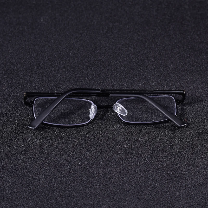 Vintage Quadratische Lesebrille Rahmen Metall Männer Mode Klassische Business Brillen Blau Licht Blockieren Klare Linse +75 + 125 + 2 – Detail 4