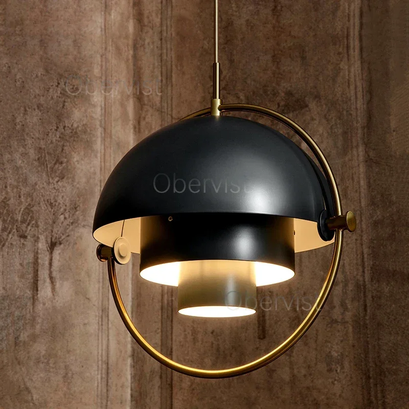 Lustre nordique danois post-moderne minimaliste, Bar, cuisine, chambre à coucher, boule de déformation personnalisée, lustre créatif à tête unique