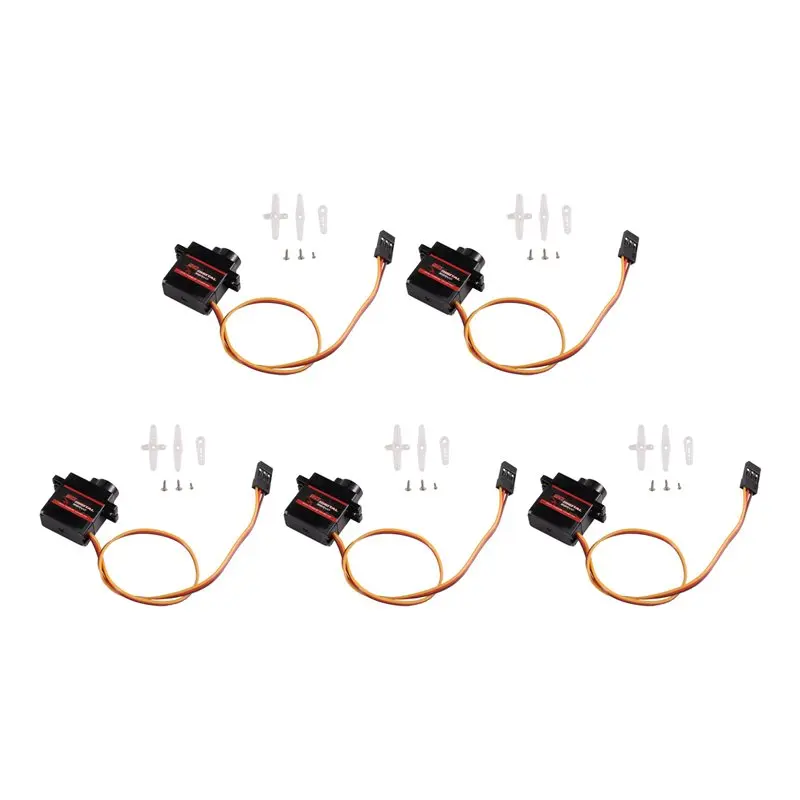 A63T-9G Micro Coreless Servo 180 Degree Rotation White Plastic Gear Mini Servo Motor For RC Car Airplane Small Robot