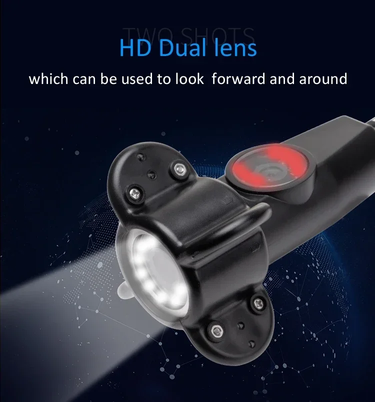 SYANSPAN 파이프라인 내시경 듀얼 렌즈 LED 백색광+적외선 IP68 방수 비디오 재생 하수구 검사 카메라