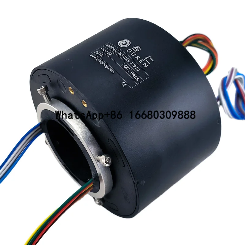 

Precision hollow through-hole conductive slip ring Multi-channel gas-electric integrated slip ring suitable for rotary sensors