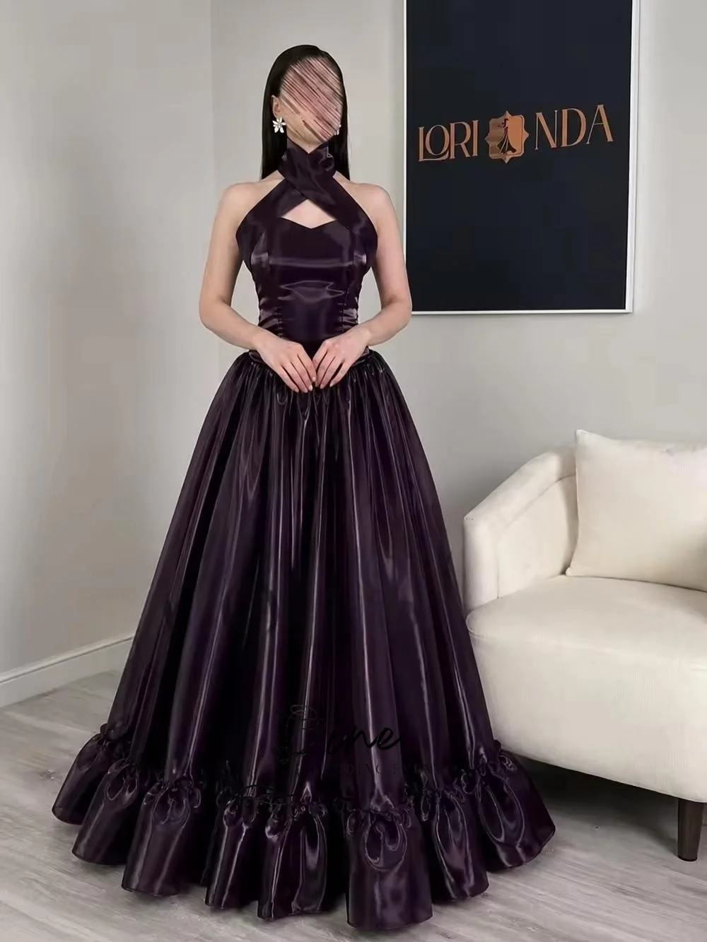 Vestidos de Noche Elegantes con Cuello Halter, Vestidos de Fiesta para Mujer, Vestidos de Graduación Personalizados sin Mangas, Vestido de Noche 2027