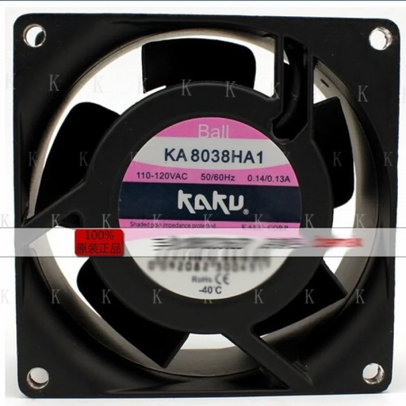 

C for KAKU KA8038HA1 110V 0.14A/0.13A ball bearing axial fan Cooling fan