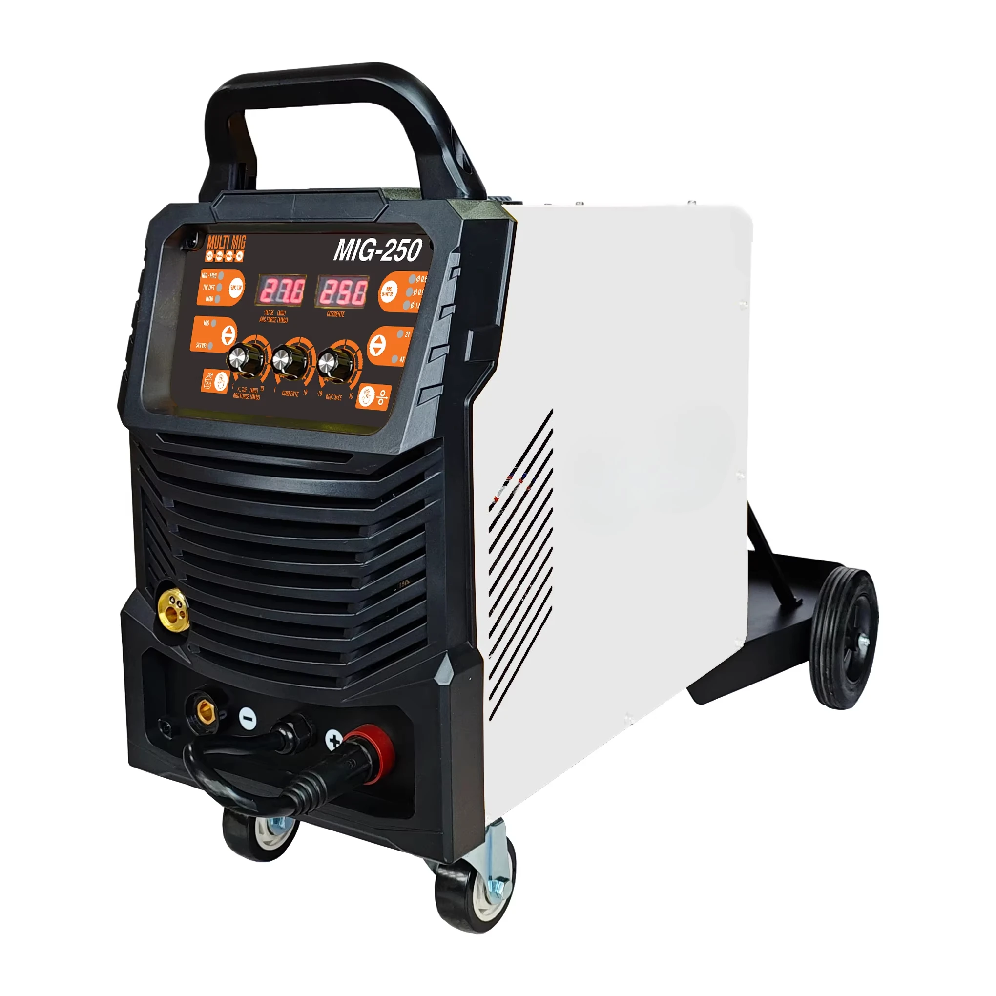 

220V Industrial Heavy Duty MIG Welder 3 in 1 MIG/TIG/MMA Inverter Welding Machine MIG-250 15KG Welder With Gas Cylinder Position