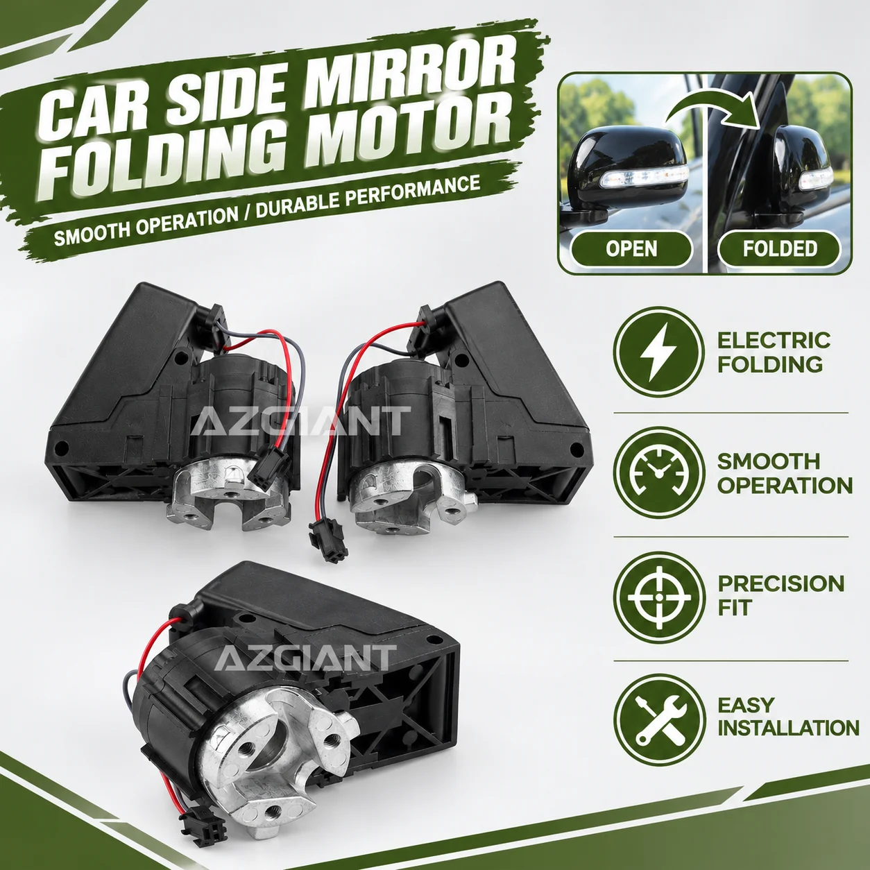 Electric Motor For Jaguar XF/Peugeot 1007 607 307cc 307SW Car Power Folding Unit Mirror Actuator R L Motor Repair Plug and Play