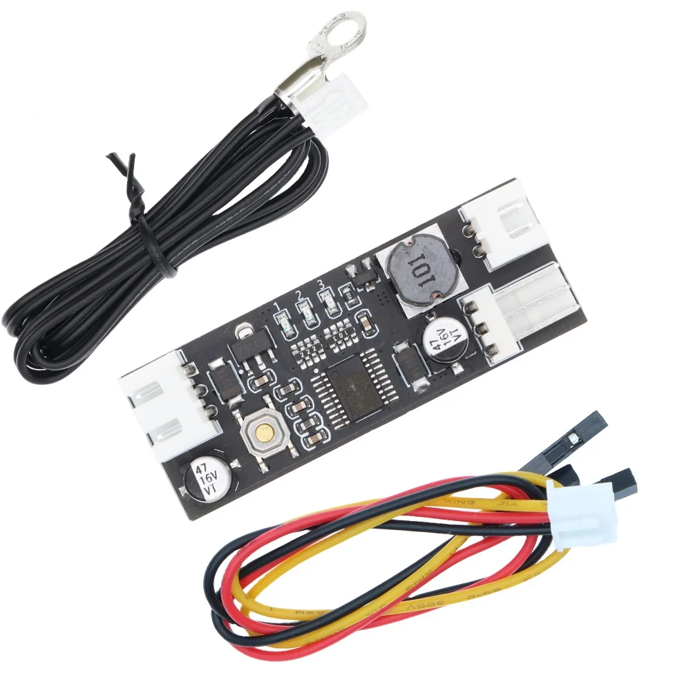 Single 12V 0.8A DC PWM 2-3 Wire Fan Temperature Control Speed Controller Chassis Computer Noiseor PC CPU Cooler Fan Alarm STK IC