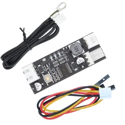Single 12V 0.8A DC PWM 2-3 Wire Fan Temperature Control Speed Controller Chassis Computer Noiseor PC CPU Cooler Fan Alarm STK IC