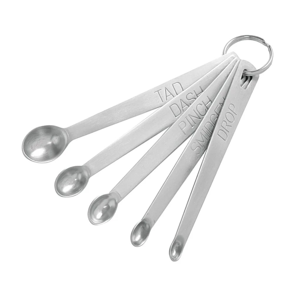

5Pcs Measuring Spoon Set Stainless Steel Accurate Stackable Nested Kitchen Baking Dry Liquid Ingredients Measuring Spoons