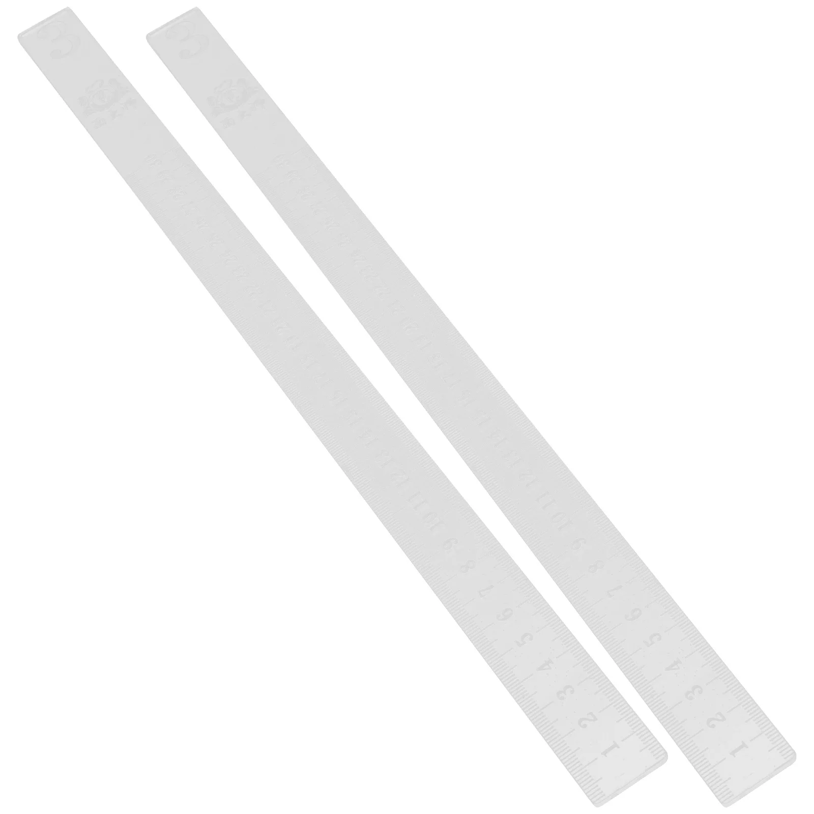 

2pcs Transparent Acrylic Baking Dough Thickness Guide Kitchen Tools For Cookie Pastry Making Non Rolling Pin Dough Leveling