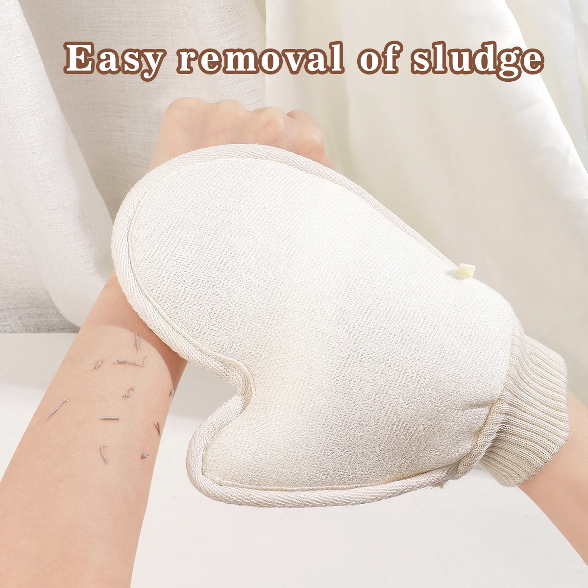 

1 шт., двусторонние перчатки для протирания сизаля, артефакт для купания сизаля, отшелушивающее банное полотенце для растирания спины, мощное растирание грязи.