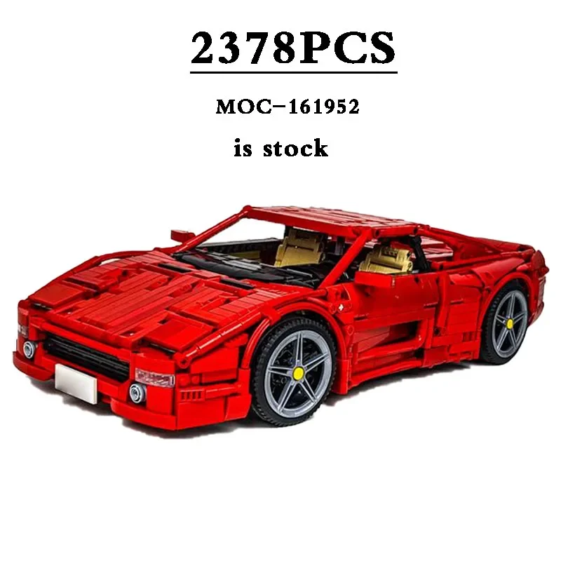 

New MOC-161952 F355 1:10 Racing Car 2101 Pieces 10248 F40 Assembly Fun Building Blocks Kids Educational Toys Birthday DIY Gift