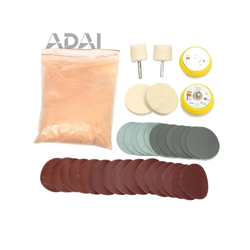 

Набор для шлифовки и полировки автомобилей, 39 предметов, 2-дюймовый набор для полировки автомобильного стекла