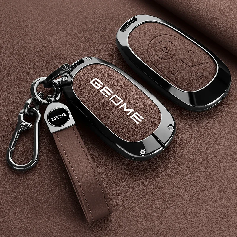 Zinc alloy car key cover, suitable for Geely EX2 GEOME Galaxy 2025 Light Star Wishes Exploration Youth car keychain accessories