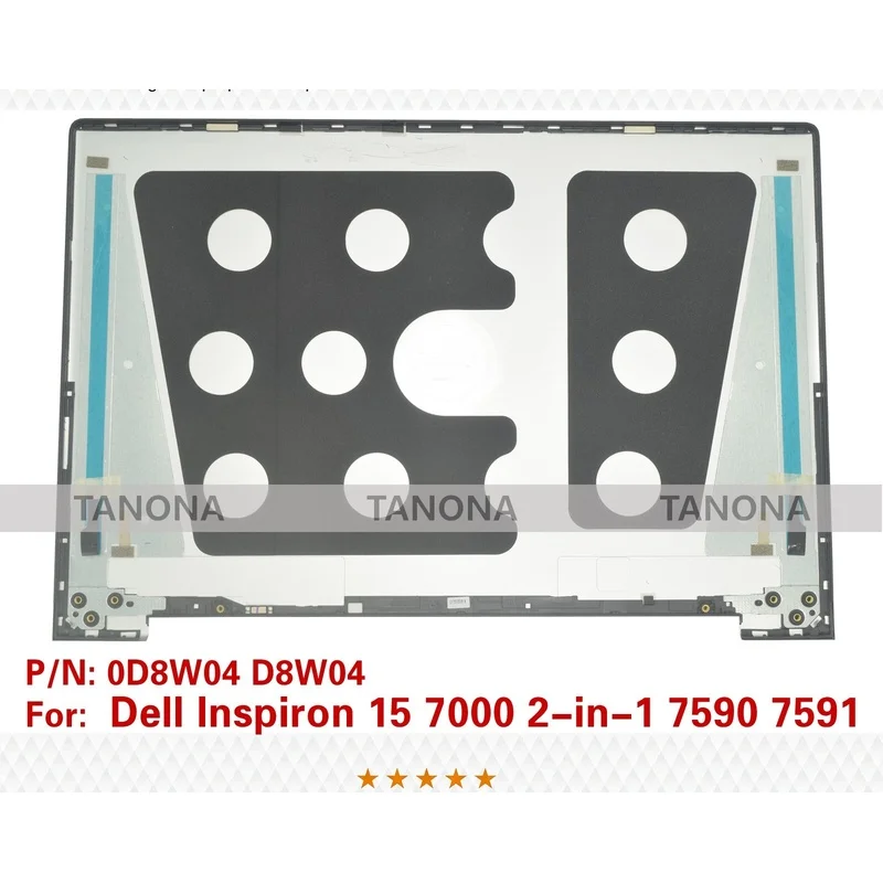 R+  New 0D8W04 D8W04 Silver For Dell Inspiron 15 7000 2-in-1 7590 7591 LCD Rear Lid
