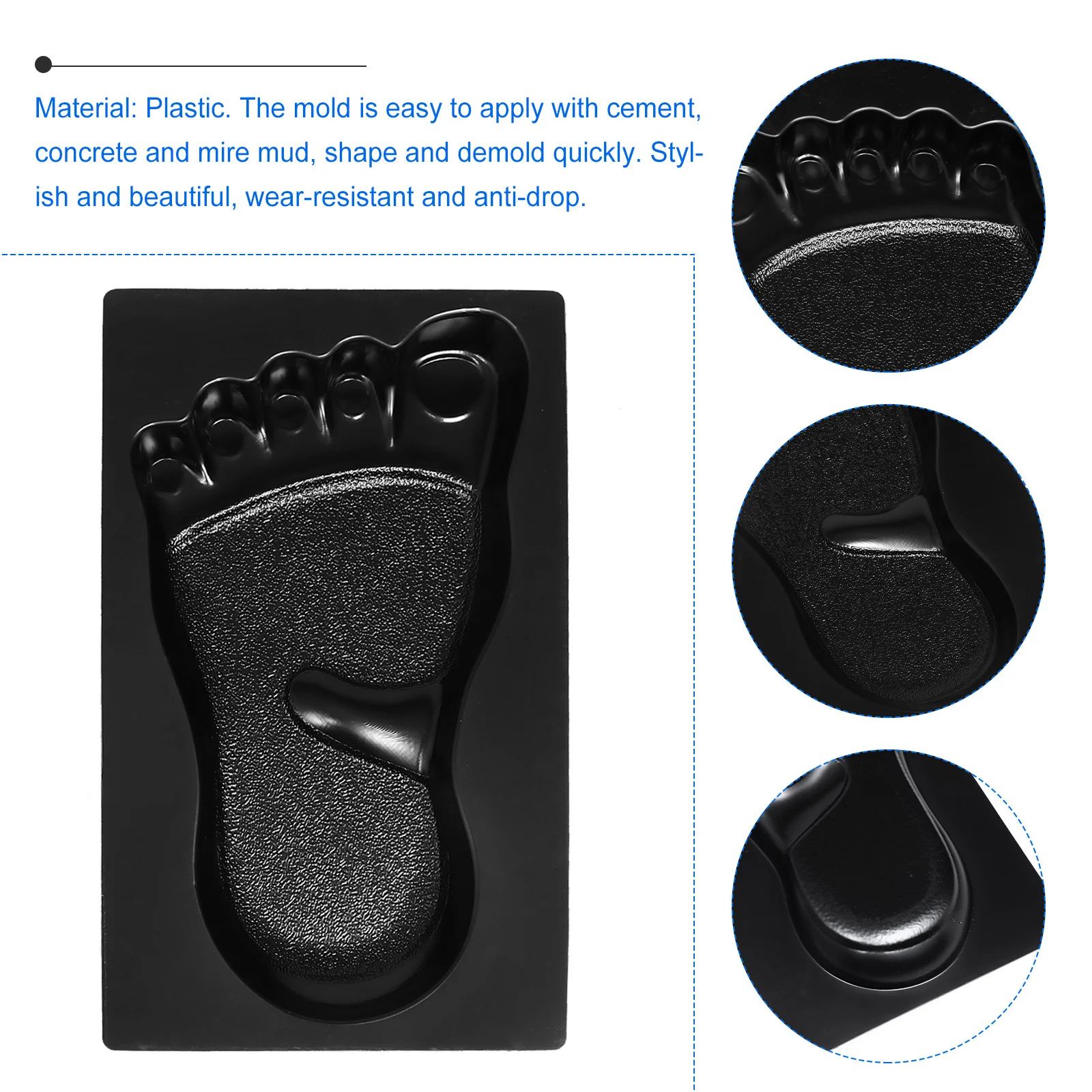 

2Pcs DIY Pavement Mold Plastic Path Maker for Garden Terrace Yard Sidewalk Easy Cement Concrete Floor Tile Mould Paving Sidewalk