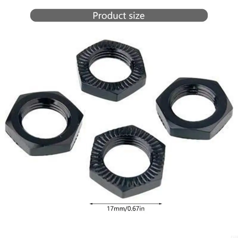 シミュレートされたカーメタル17mmハブセット1/8の自動車ストック交換アクセサリーP31B