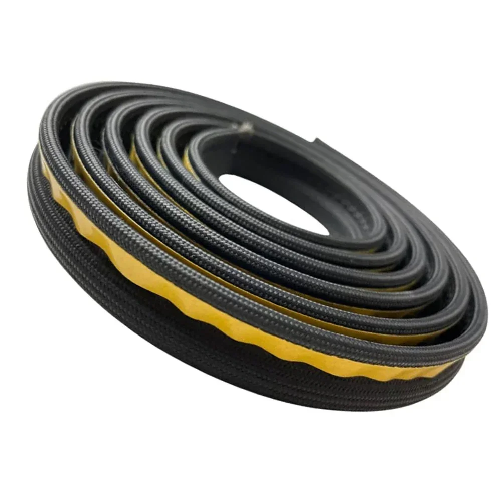 

1 Pcs Stove Rope Seal Glass Yarn Black Temperature And Fire Resistant 10mm Diameter 18mm Width 3 Meters Length