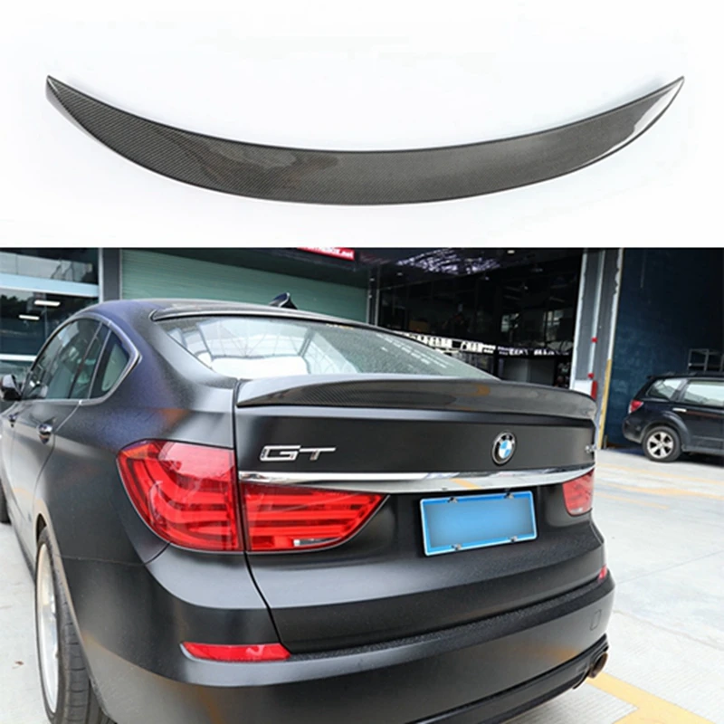 

carbon fiber trunk wing spoiler for bmw 5 series GT F07 gran turismo hatchback 530d 535i 535d 550i 550d rear bumper tuning