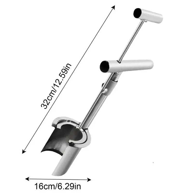 Garden Barrel Transplanter Hole Digging Shovel Thickened Stainless Steel Seedling Planting And Transplanting Tools