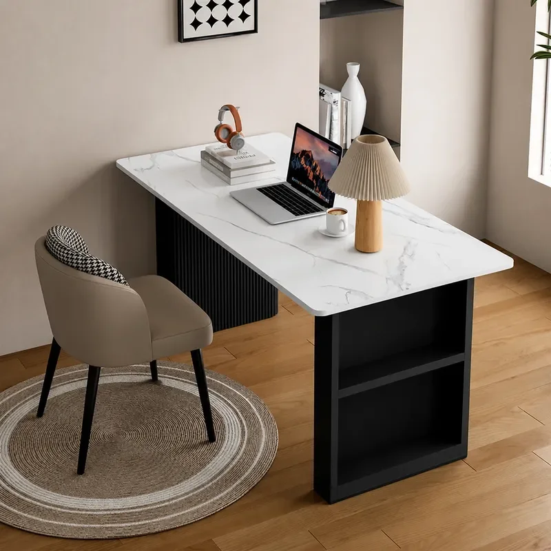 Slate Computer Desk Modern Simple Desktop Writing Table for Bedroom Student Home Office Bedside Gaming E-sports Workstation
