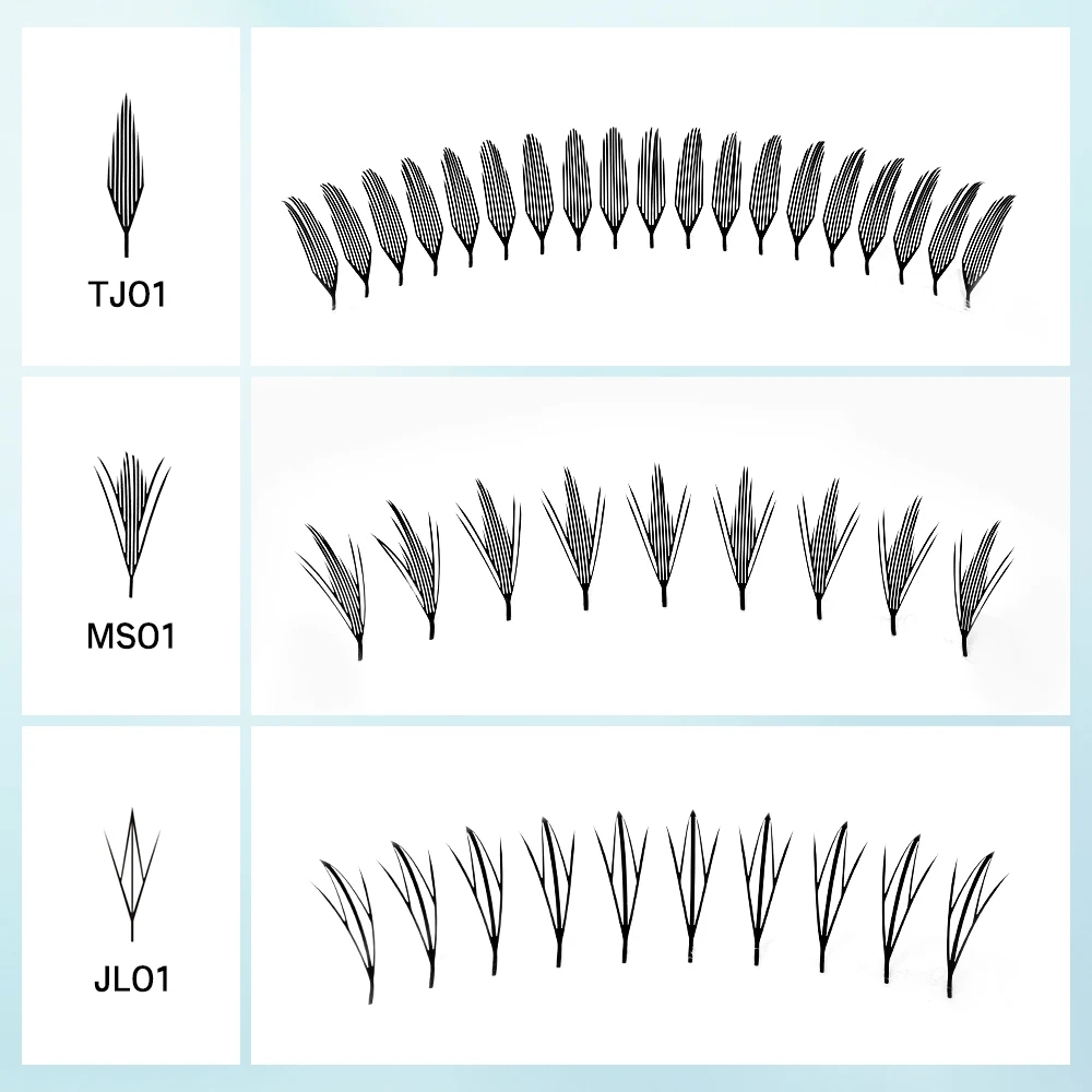 NATUHANA Comic Spire Lash Extensions 자연 소프트 만화 가짜 속눈썹 자동 꽃 Premade 팬 속눈썹 메이크업 도구