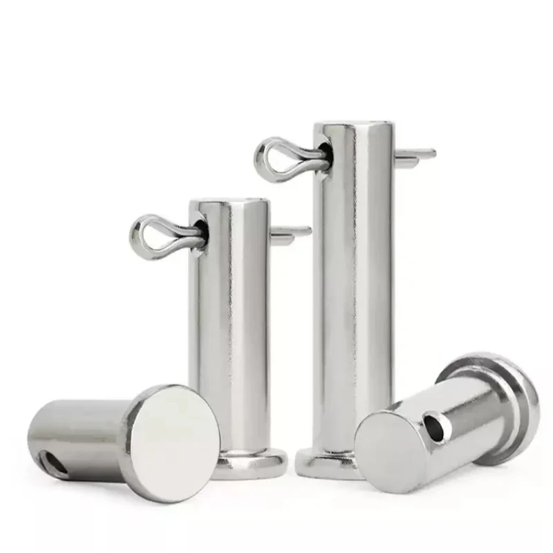 

304 Stainless Steel Dowel Pin M3 M4 M5 M6 M8 M10 M12 Flat Head Cylindrical Axis Shaft Cotter Plug Positioning Pins With Hole