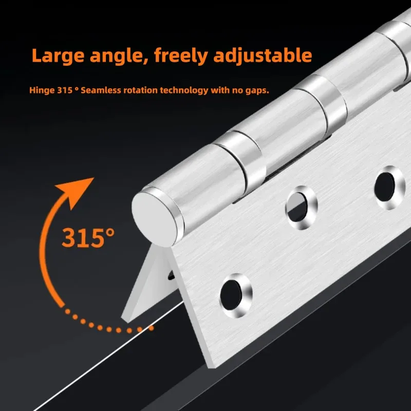 Zawiasy ze stali nierdzewnej do drzwi, szafek, okien, drewnianych skrzynek, zawiasy płaskie, zawiasy wpuszczane z łożyskiem, akcesoria do mebli domowych.