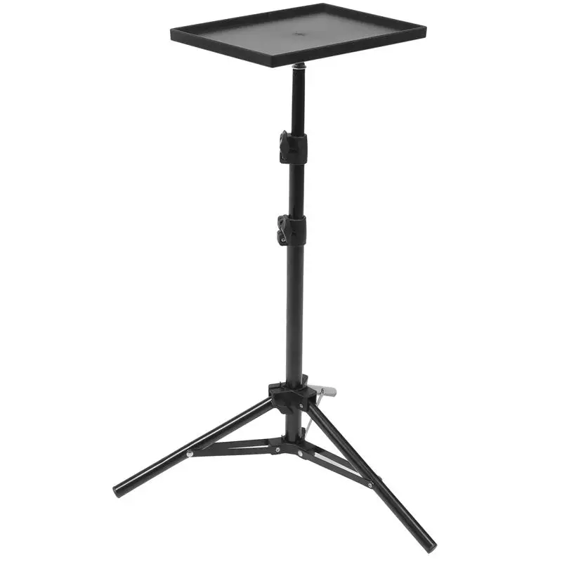 Universal Projector Tripod Stand Adjustable Height Tabletop Floor Projector Stand Bracket Camera Laptop Platform Holder