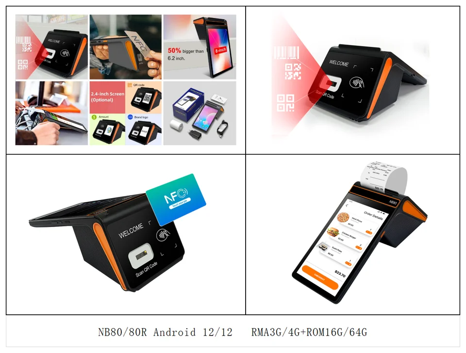 Z108 GMS Google 8-Inch Android 13 Restaurant Payment POS