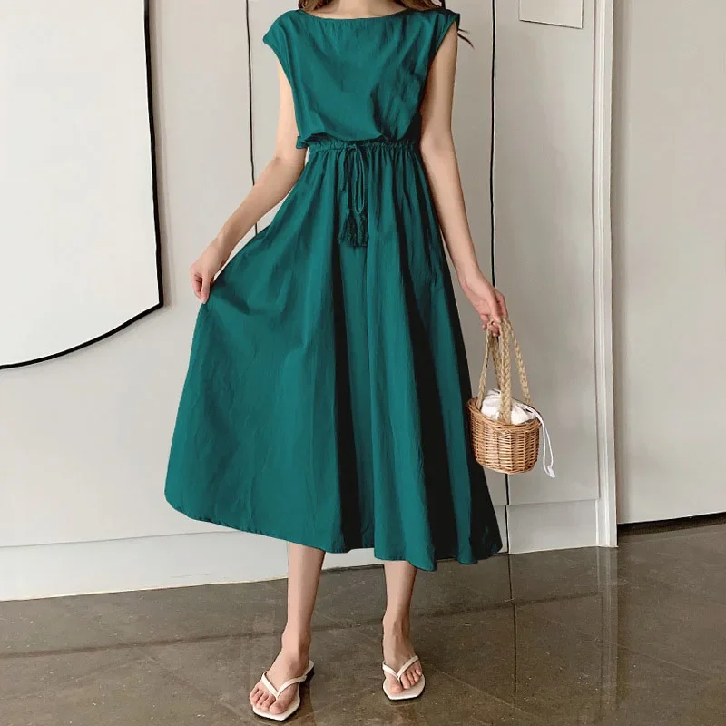 S-2XL 2024 Loose Summer Dress Maxi Evening Female Vintage Dress Oversize Short Sleeve Beach Women Dresses Robe Vestido 15301