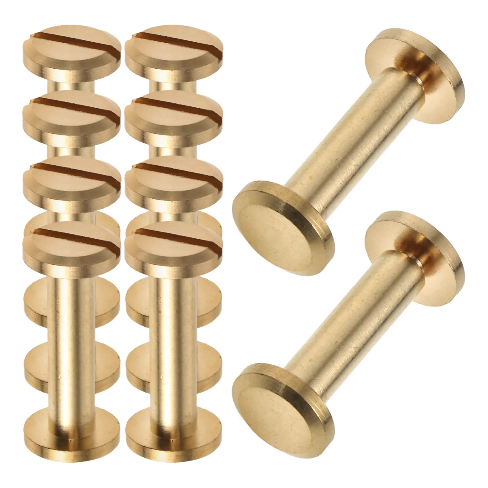 10Pcs Binding Screw Posts Copper Scrapbook Binder Book Binding Screws Photo Album Repair Kit Sturdy Elegant Design