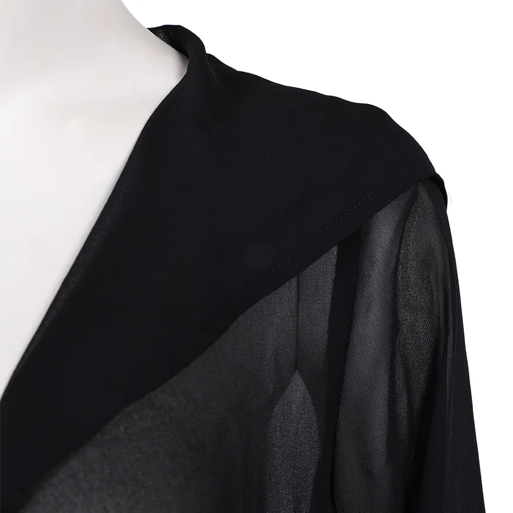 عباءة الشريرة الساحرة Elphaba التأثيرية باللون الأسود الشفاف زي الرأس الفيلم الشريرة لملابس تنكرية جيدة ملابس فانتازيا للهالوين #5