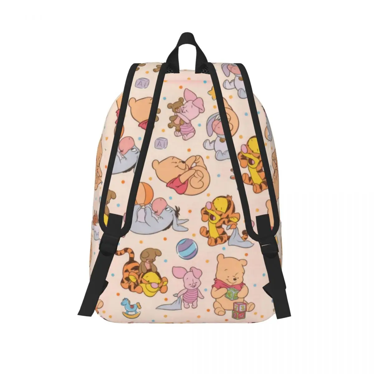 Benutzer definierte Winnie Pooh Teddybär Reise Leinwand Rucksack Männer Frauen Schule Laptop Bücher tasche College-Student Daypack Taschen