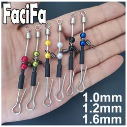 6 Pcs Bearing Swivel Fishing Connector Fast Hook Urfe Para Temporales Enganches Rapidos Para la Pesca Kolay Atma Aparati