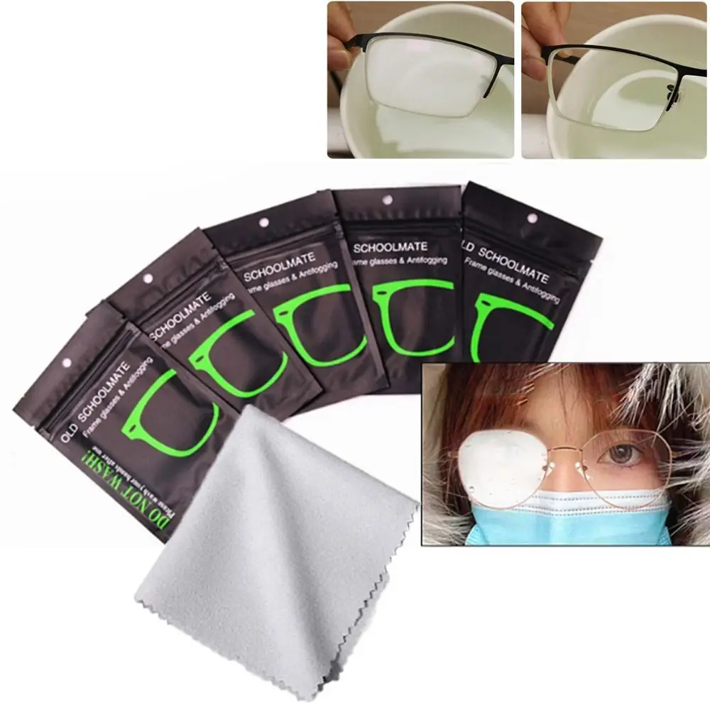 

1PC Anti-Fog Microfiber Cleaning Cloth Suede Portable Microfiber Eyewear Cleaning Cloth Reusable Phone Computer Screen Cloth