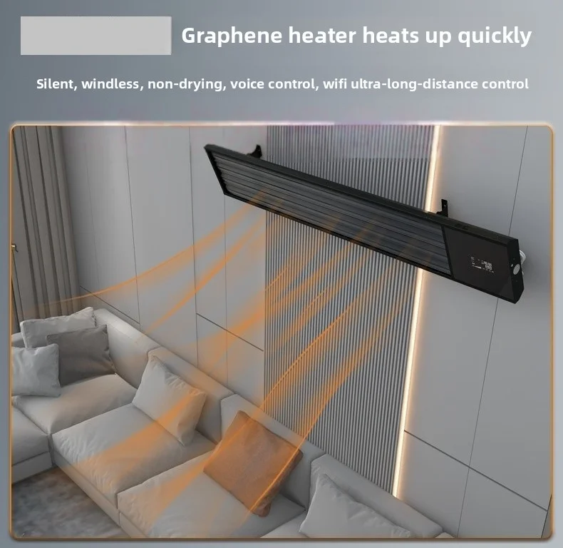 WiFi Connectivity Indoor Outdoor Electric Radiant Panel 300OW Ceiling Far Infrared Graphene Heating Element Radiant Heater
