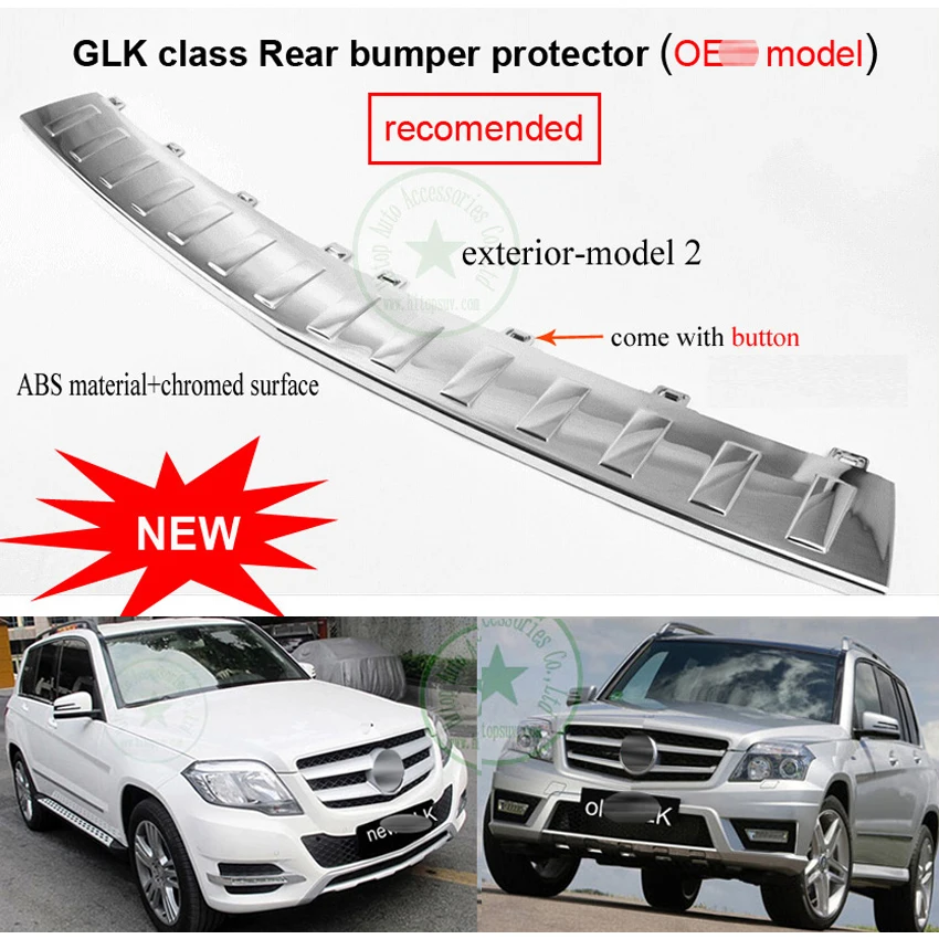 

rear trunk door sill scuff plate,rear bumper protection for Mercedes-Benz GLK class GLK350 4Matic GLK260 200 GLK300,protect door