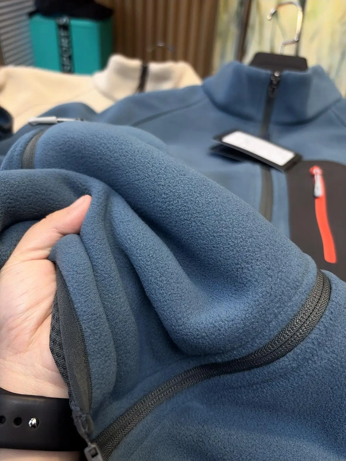 Thermojacke, Outdoor-Radsport-Freizeitjacke, Modische Innenschicht-Strickjacke, Dicke Doppelseitige Fleecejacke für Damen und Herren – Detail 37