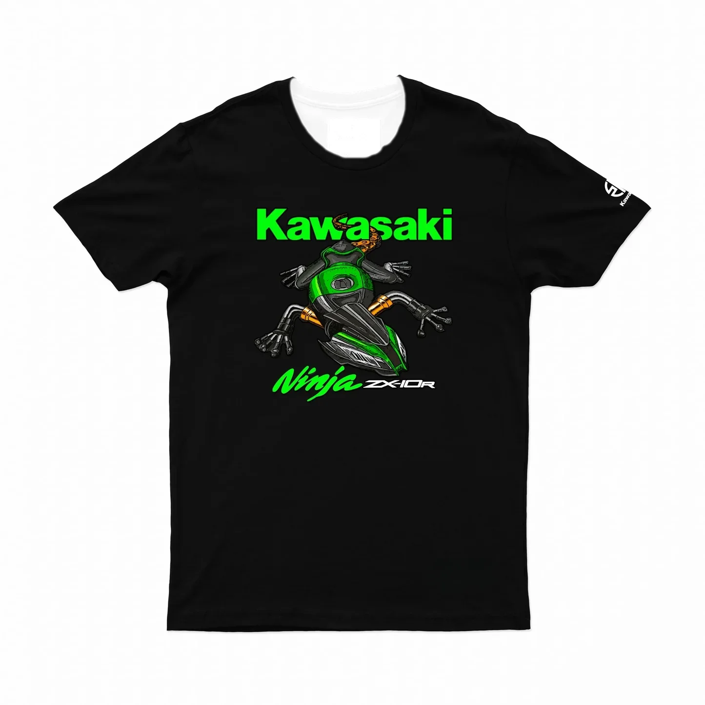 

Kawasaki Motorcycle Racing Z Sugomi Printed Team Мужчины Женщины Футболка с круглым вырезом и короткими рукавами Свободный винтажный топ для мотокросса для фанатов мотоциклов