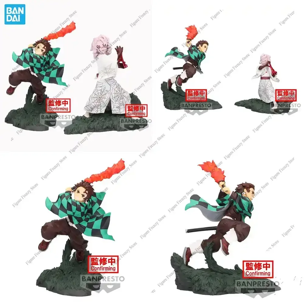 Oferta Especial: Figuras de Anime Banpresto Demon Slayer, Combinación de Figuras de Acción Coleccionables de Tanjiro Kamado y Rui