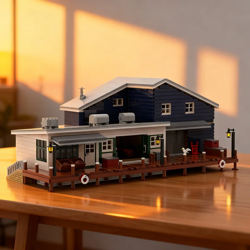 

5361pcs MOC Wholesale Meats Modular Streetscape Model Building blocks Construction Christmas gifts toy creative DIY idea Brick