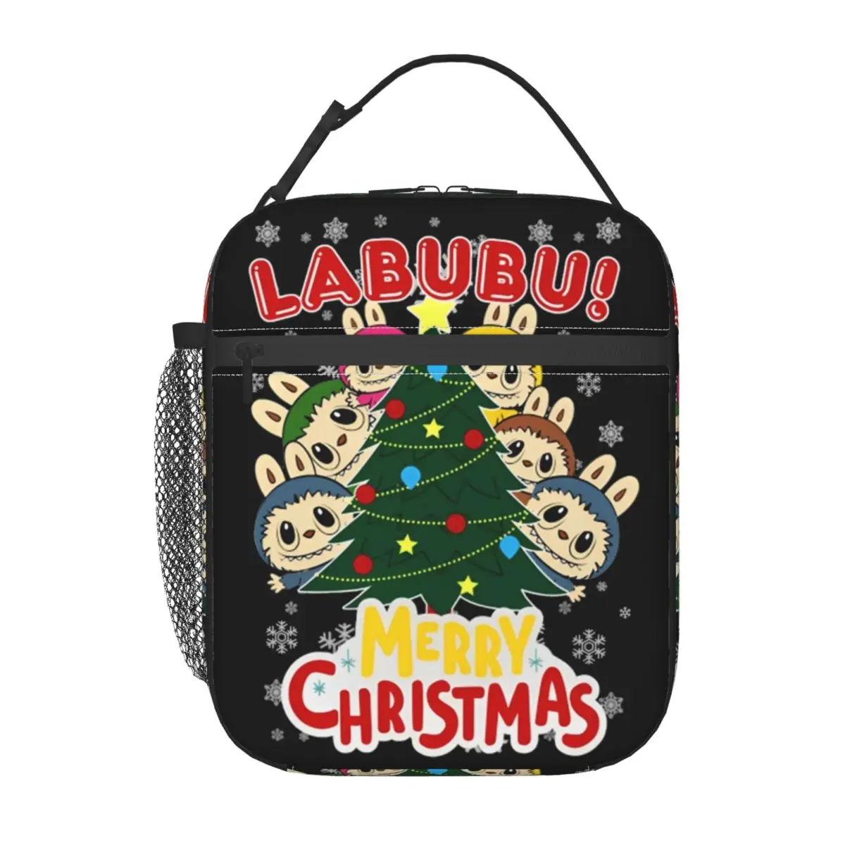 Labubu Cute Merry Christmas Pop Mart Popmart Thermal Insulated Lunch Bag for Picnic Portable Bento Box Thermal Lunch Boxes