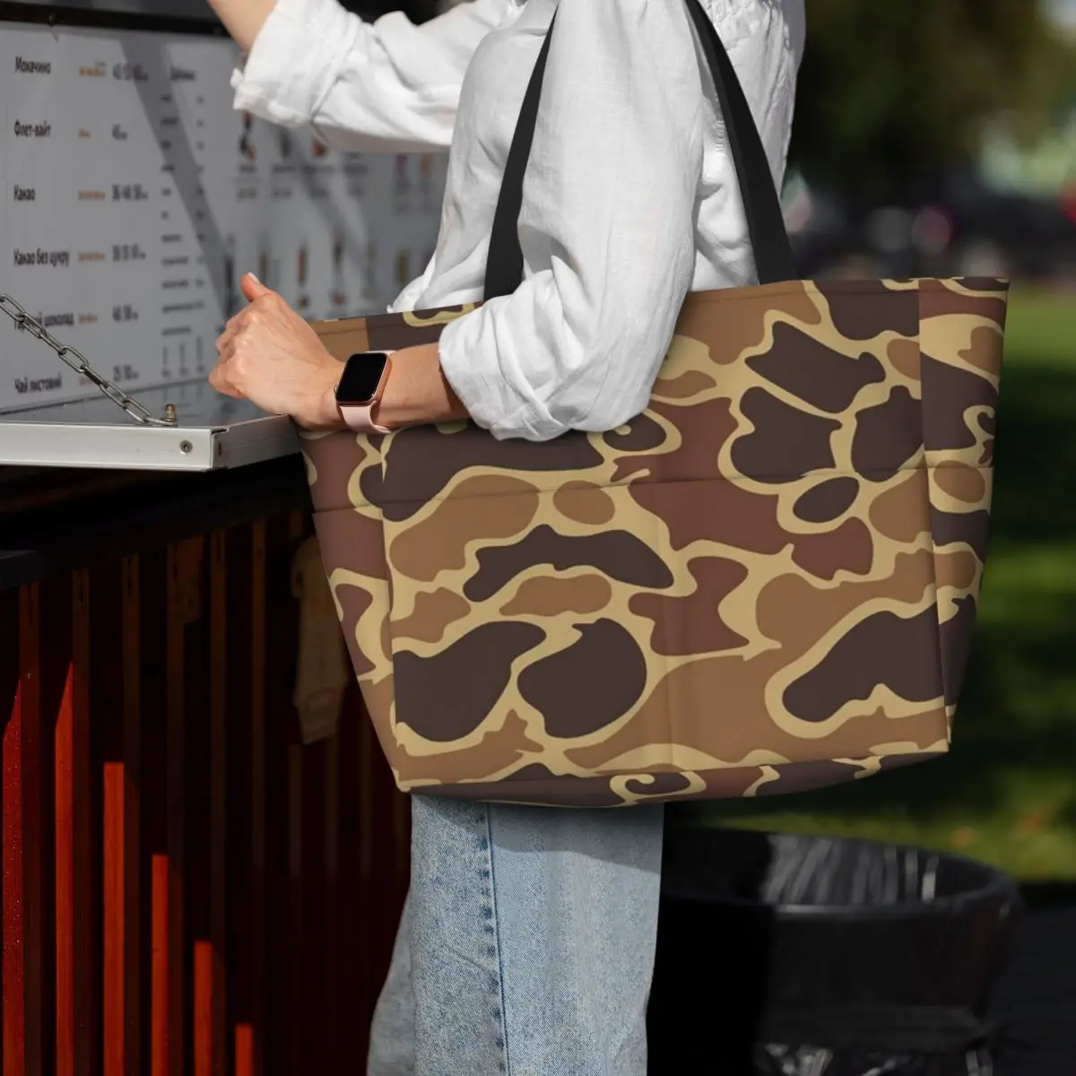 

Duck Camo Beach Tote Bag Sport Gym Yoga Duffle Large Tote Bag Women Travel Bag Fitness bag