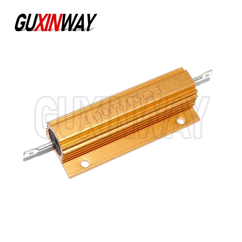 1 قطعة RX24 50 واط 100 واط الألومنيوم الطاقة معدن شل حالة Wirewound المقاوم 0.01R ~ 100 كيلو 1 4 6 8 10 20 200 500 1 كيلو 10 كيلو أوم #5