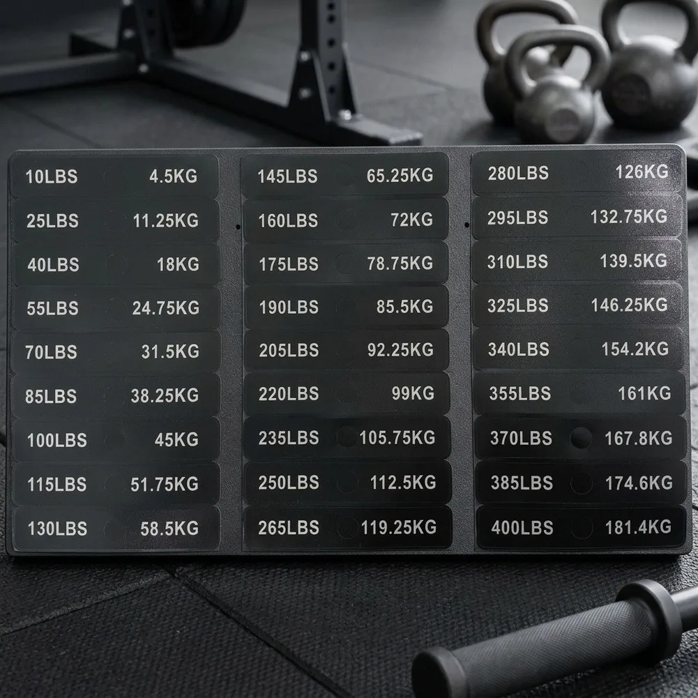 2pcs Weight Stickers Self-Adhesive Weight Stack Labels Gym Equipment Weight Plate Sticker Fitness Equipment Stickers